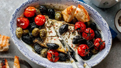 Photo of Сыр фета с оливками и томатами