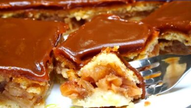 Photo of Рецепт сырного пирога с карамелью и яблоками