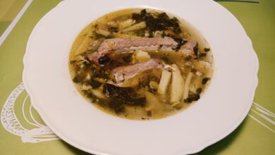 Photo of Сырный суп с картофелем и шпинатом