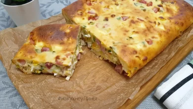Photo of Сырный пирог с луком и шпинатом