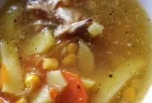 Photo of Сырный суп с кукурузой и перцем