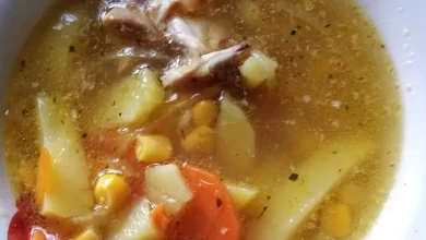 Photo of Сырный суп с кукурузой и перцем