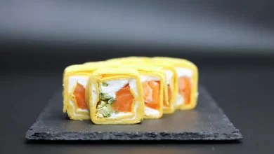 Photo of Сырный тарт с лососем и шпинатом