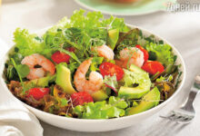 Photo of Сырный салат с креветками и авокадо