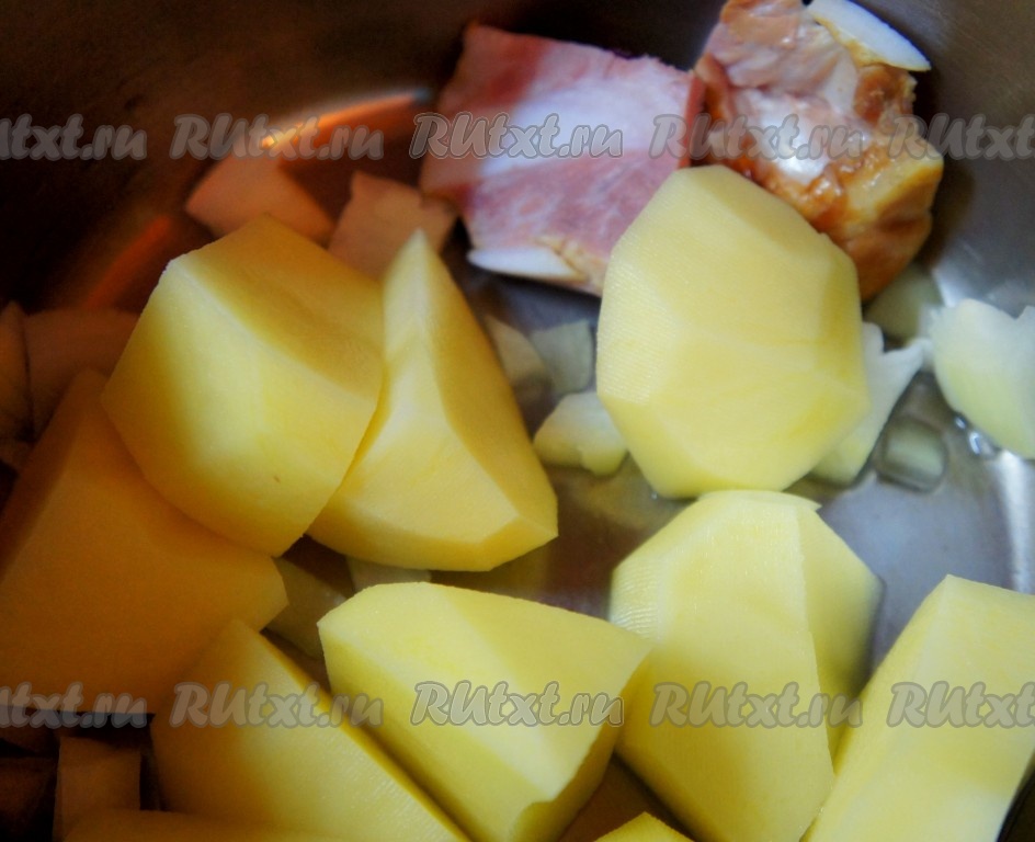 Фото 16 — Сырный суп с беконом и зеленью