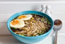 Photo of Сырный суп с беконом и зеленью