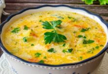 Photo of Сырный суп с картофелем и шпинатом